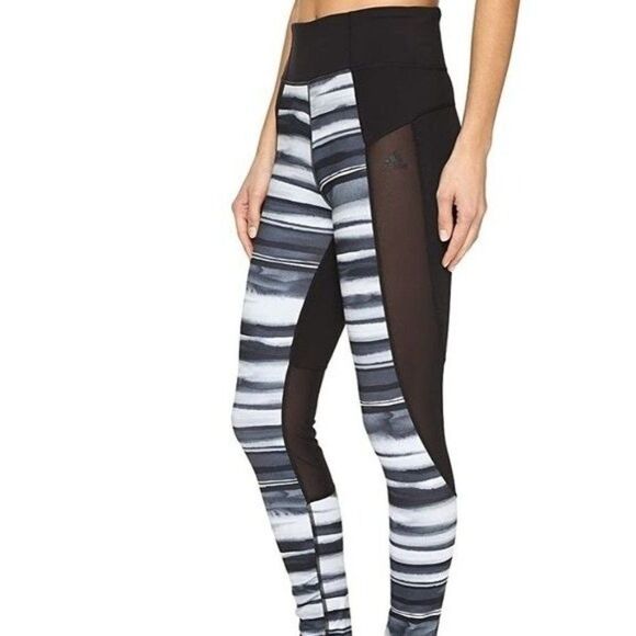 2/$30 Adidas Climalite Performer Compression Leggings Full Length High Waisted - Picture 9 of 12